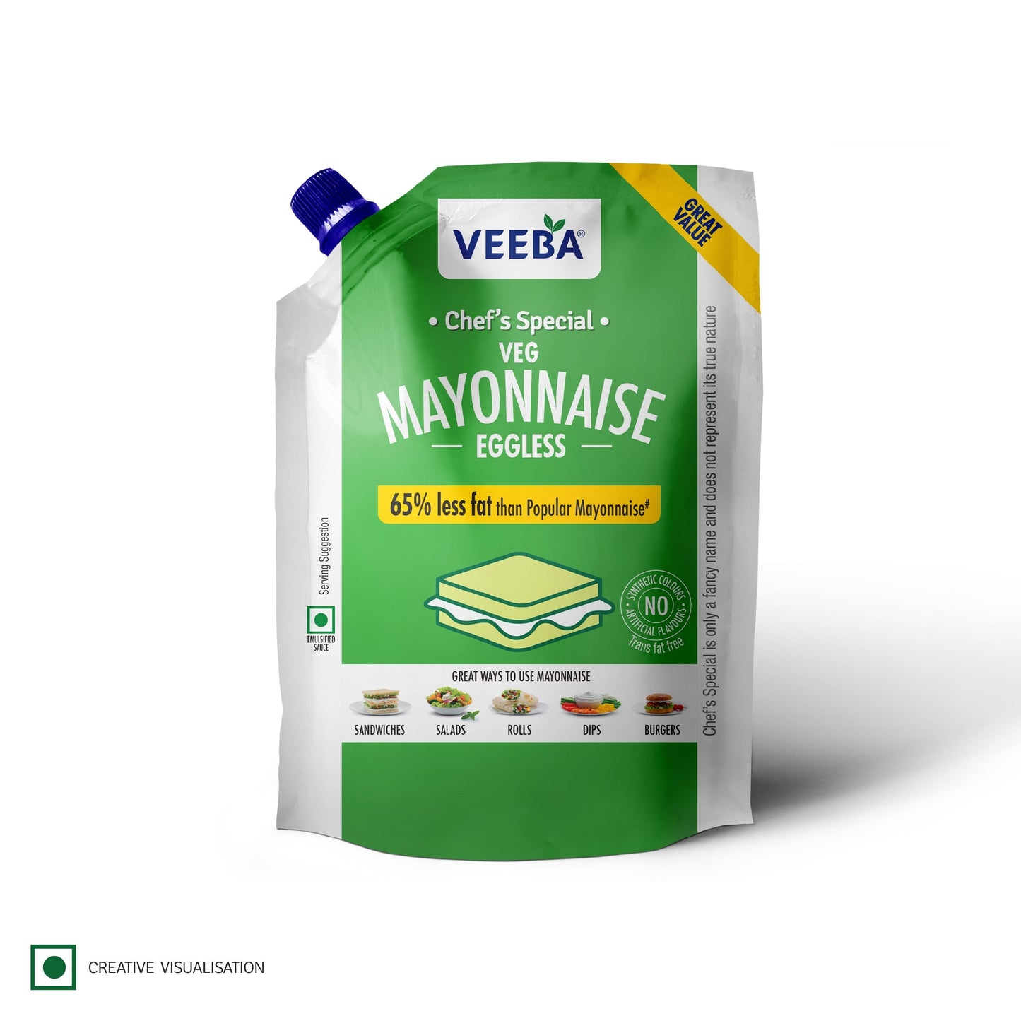 VEEBA CHEF'S SPECIAL VEG MAYONNAISE EGGLESS (875G)