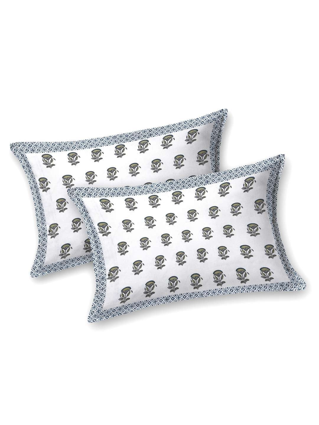 100% Pure Cotton Traditional Printed Bedsheet for Double Bed King Size Bedsheet with 2 Pillow Covers