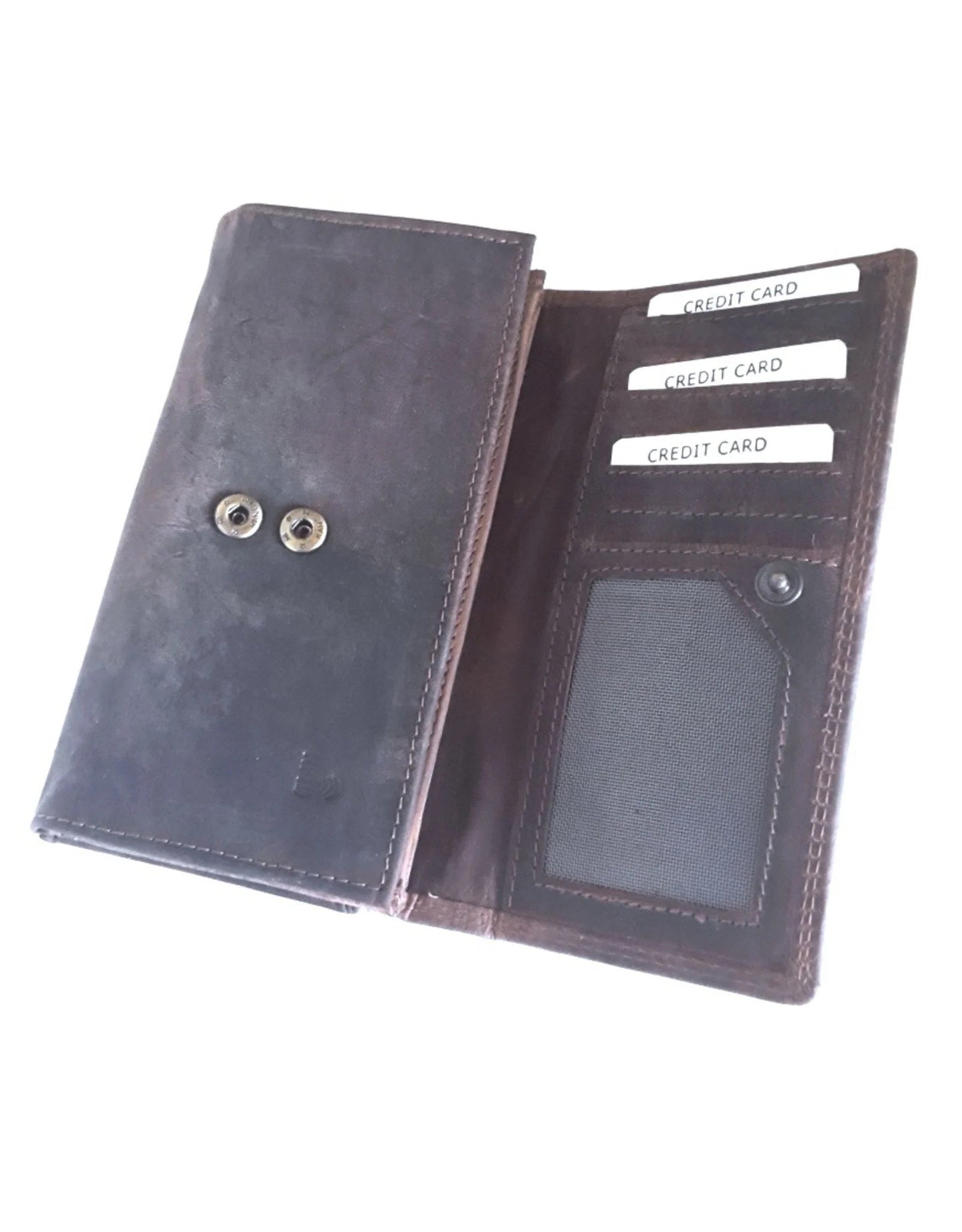 Brown buffalo hunter Leather Clutch