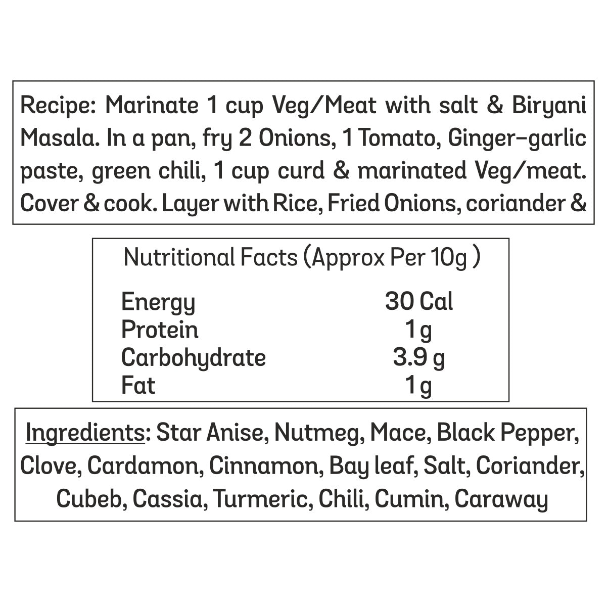 Royal Biryani Masala - Bulk Pack