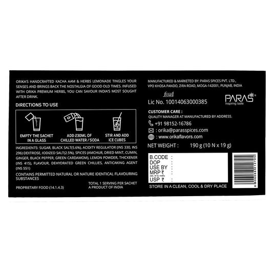 Orika Kacha Aam Lemonade Pack of 3, 190g/each