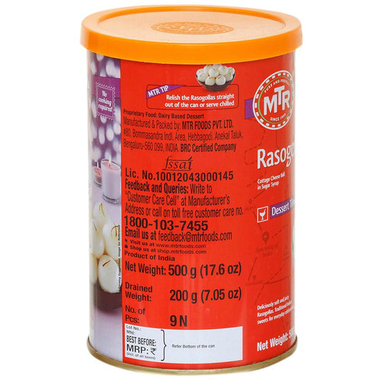 MTR Rasogolla 500 g