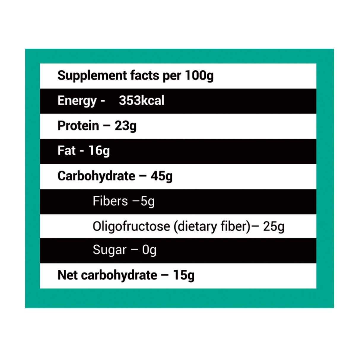 Diabexy NutroActive Keto Breakfast Bar Zero Sugar Gluten Free - 100 gms