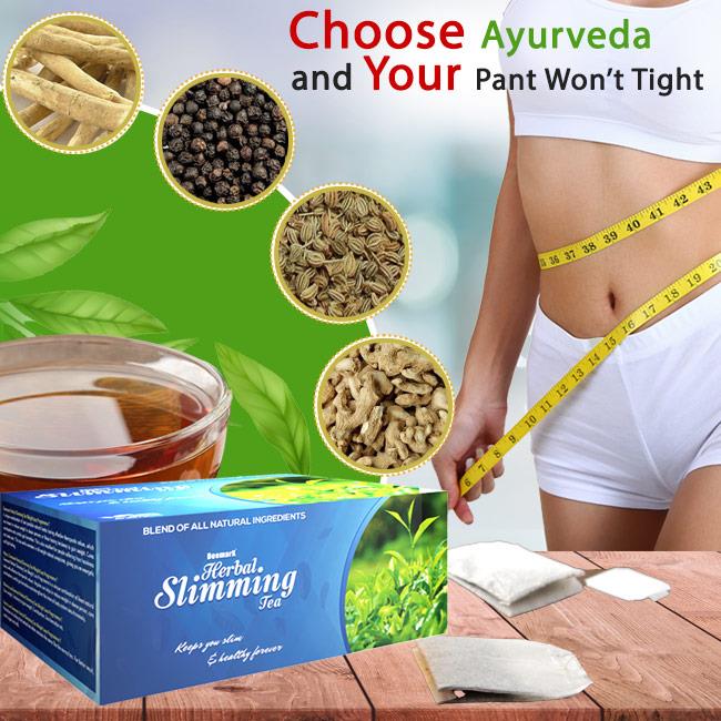 Deemark Herbal Slimming Tea Herbal Tea to Reduce Extra Fat and Weight Management - 20 pouches