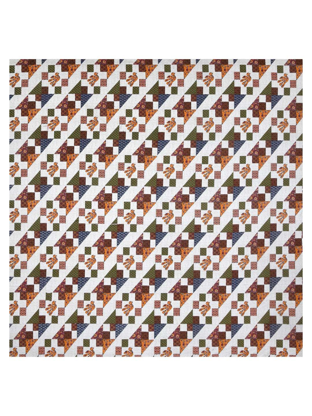 100% Pure Cotton Traditional Printed Bedsheet for Double Bed King Size Bedsheet with 2 Pillow Covers