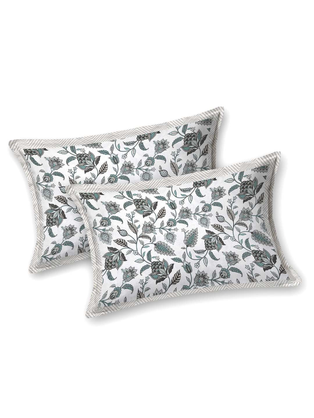 100% Pure Cotton Traditional Printed Bedsheet for Double Bed King Size Bedsheet with 2 Pillow Covers