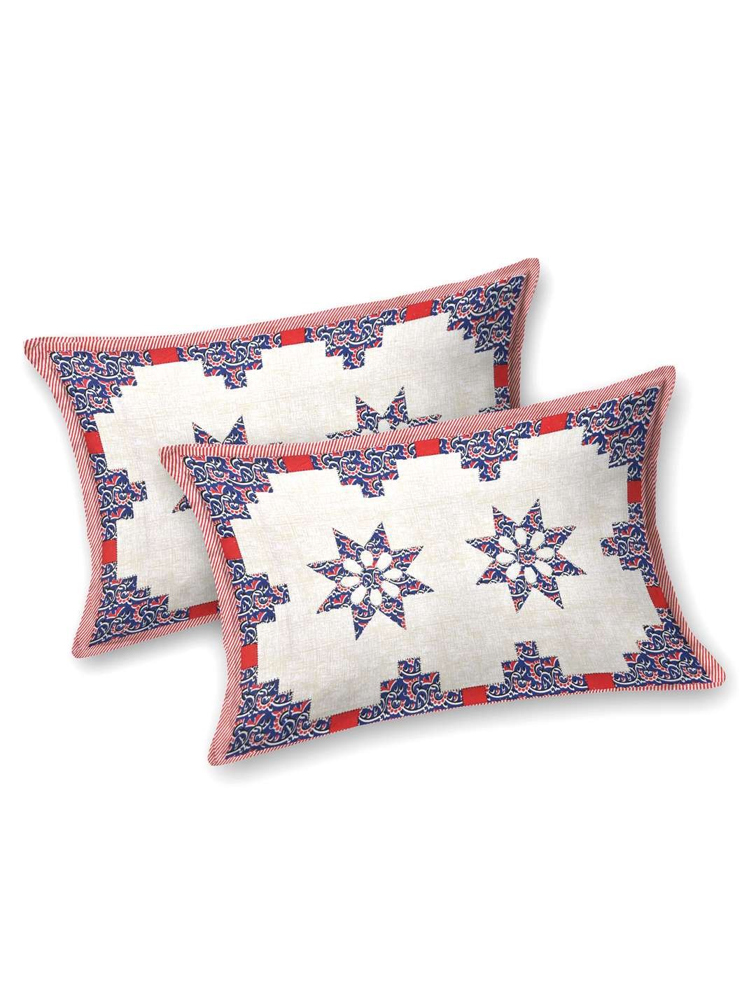 100% Pure Cotton Traditional Printed Bedsheet for Double Bed King Size Bedsheet with 2 Pillow Covers
