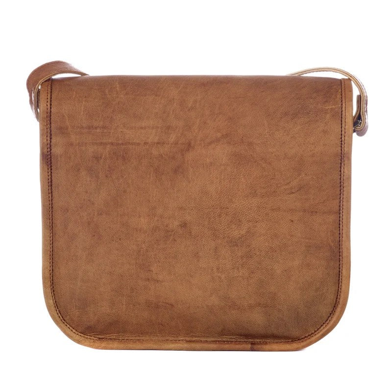 Craftshades – 5″7 Single Strip Handcrafted Messenger Leather Bag | 100% Genuine Leather