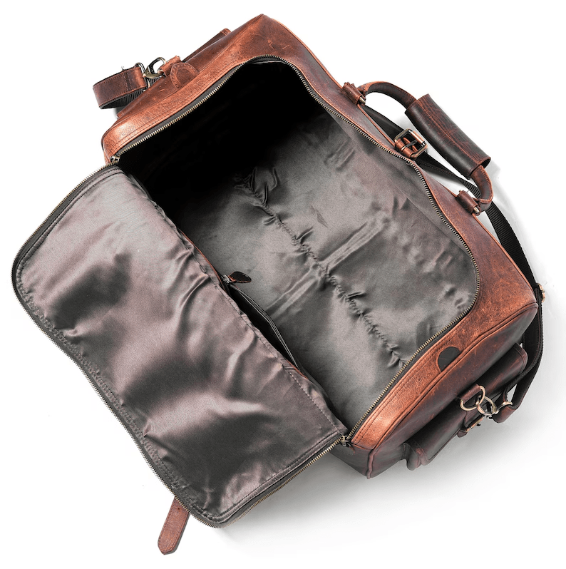 CraftShades Leather Duffle Bag – Elegance and Functionality in One