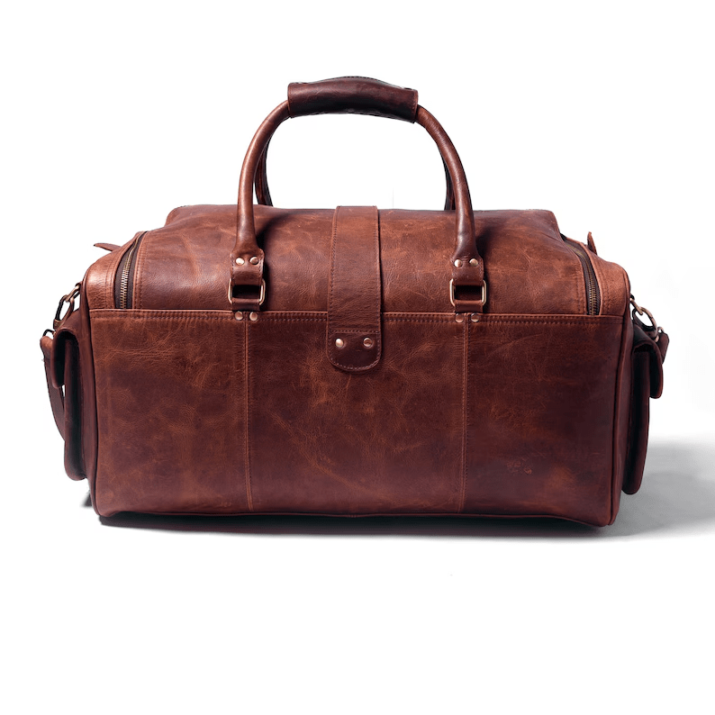 CraftShades Leather Duffle Bag – Elegance and Functionality in One