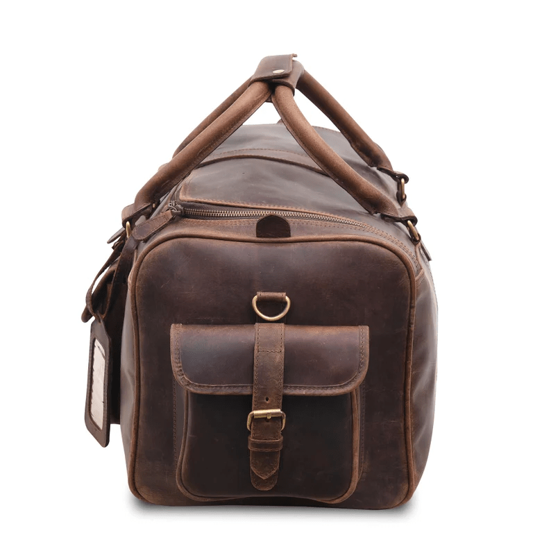 CraftShades Leather Duffle Bag for Men – Stylish and Durable Travel Bag