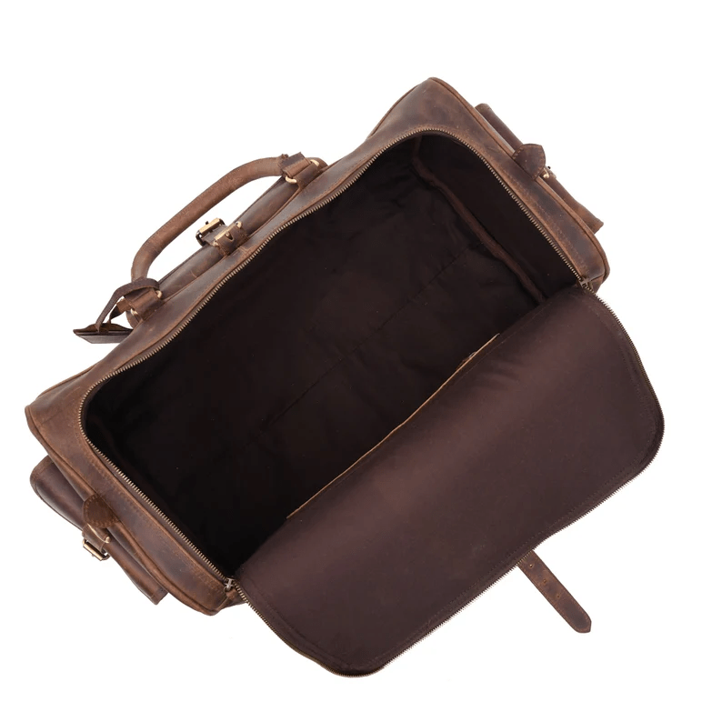 CraftShades Leather Duffle Bag for Men – Stylish and Durable Travel Bag