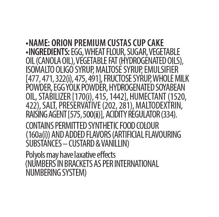 ORION Premium Custas Cupcake - 138g