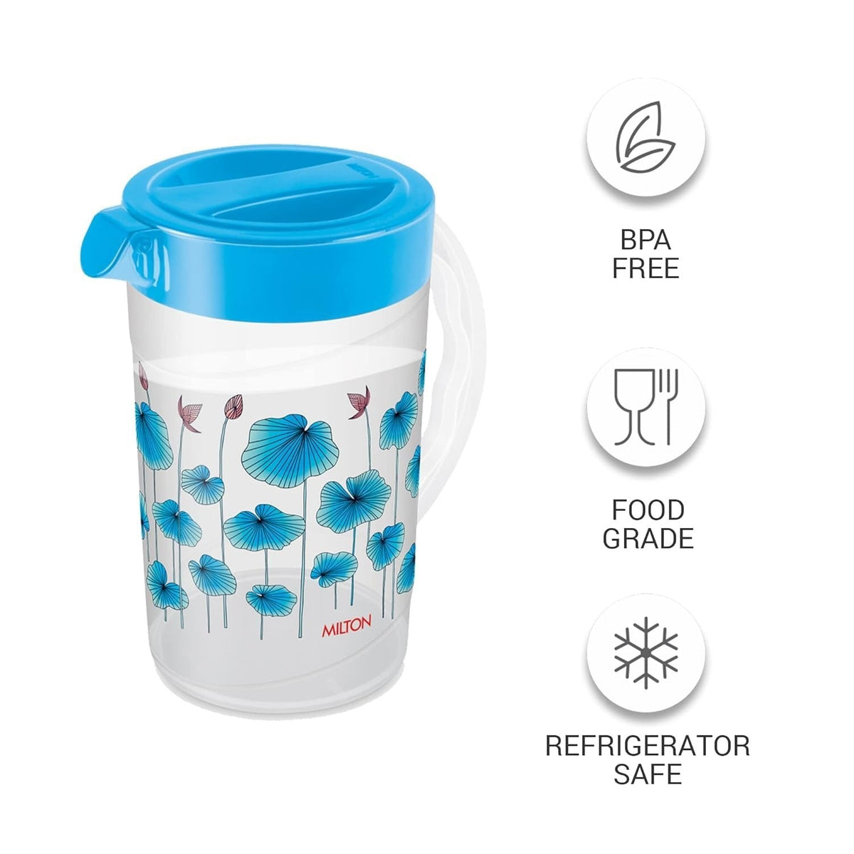 Milton 2.4L Plastic Water Jug (Pack of 2) – Premium Durable
