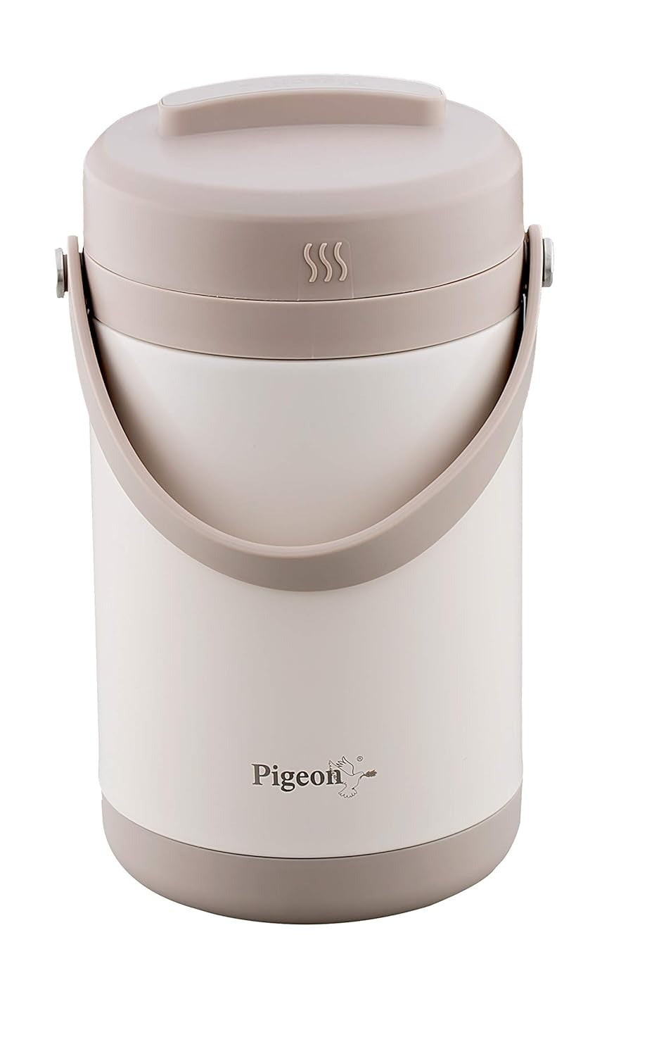 Pigeon-Fusion Vacuum Insulated Stainless Steel Lunch Box-4 (Grey)