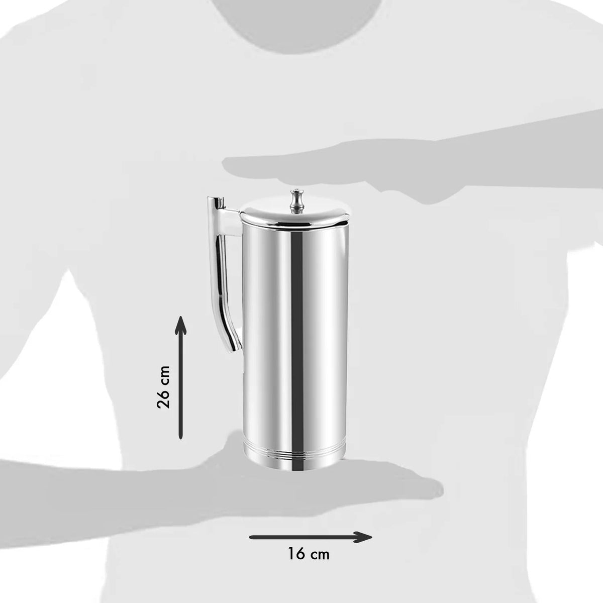 Kraft Stainless Steel Luminous Jug with Lid of 1.5 L