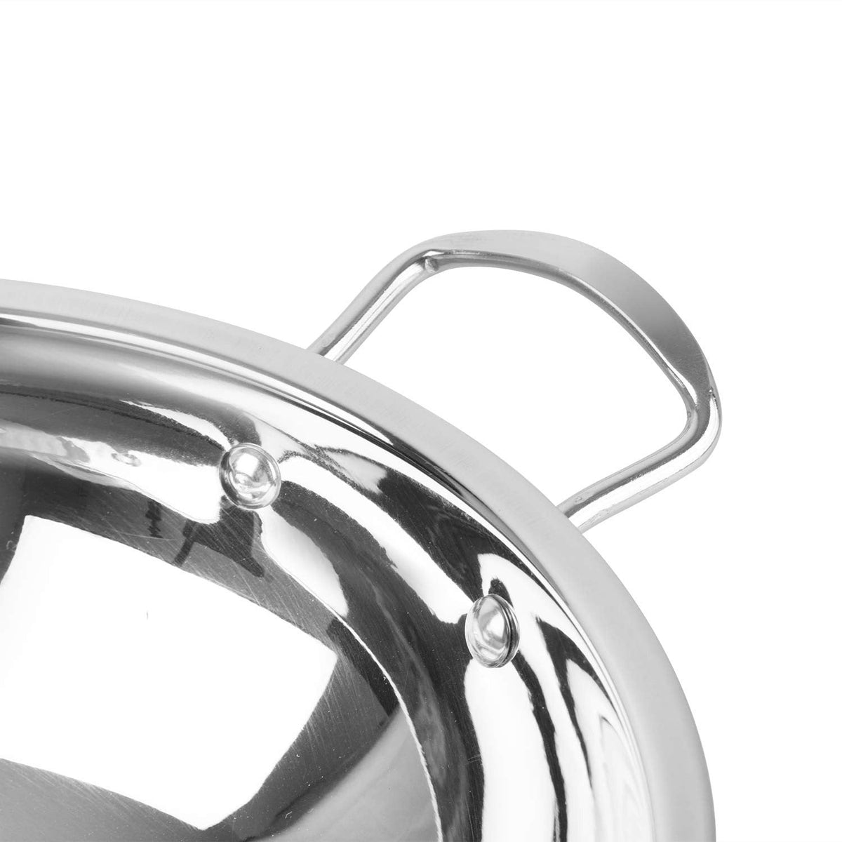 Cello Steelox Premia Stainless Steel Kadhai with SS Lid 1.5Ltr / 22cm, Silver, Medium