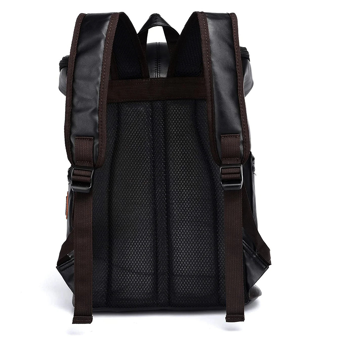 FUR JADEN Vegan Leather Anti Theft Casual Laptop Backpack with 15.6 Inch Laptop Pocket