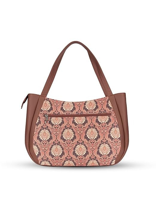 Zouk Jute Handcrafted Vegan Leather Women's Shoulder Luna Handbags