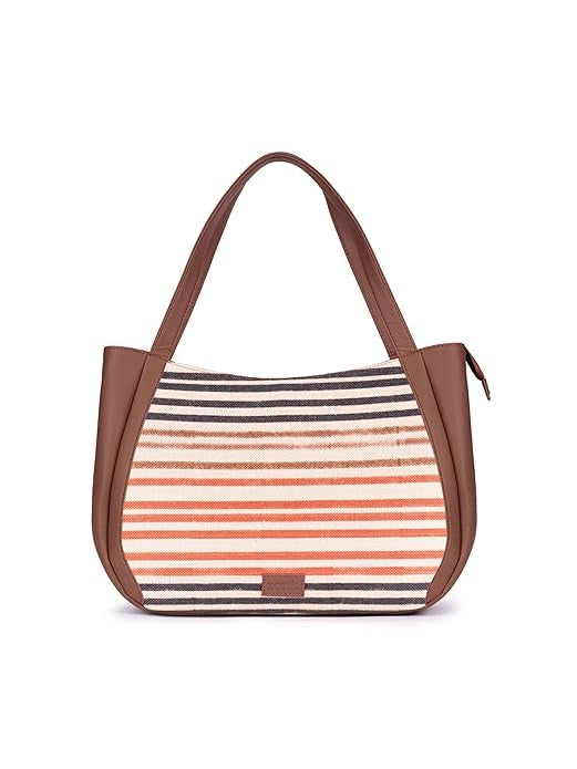 Zouk Jute Handcrafted Vegan Leather Women's Shoulder Luna Handbags