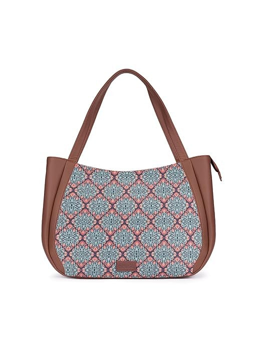 Zouk Jute Handcrafted Vegan Leather Women's Shoulder Luna Handbags