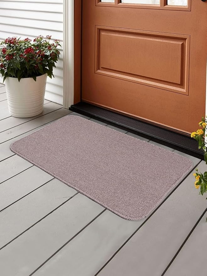 Saral Home Striped Soft PP Yarn Doormat Anti Skid Backing