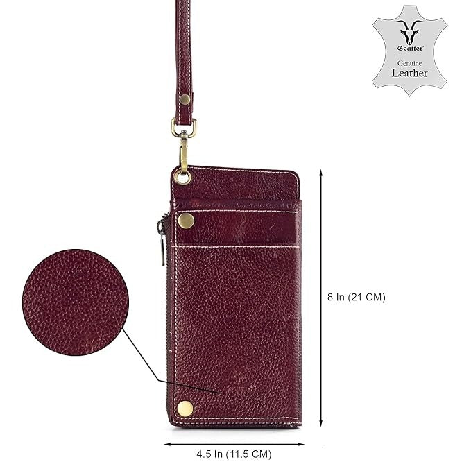 Hunter Leather Phone & Passport Holder Wallet/Card Holder