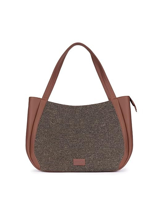 Zouk Jute Handcrafted Vegan Leather Women's Shoulder Luna Handbags