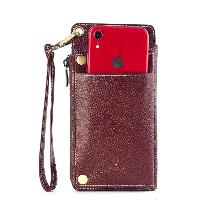 Hunter Leather Phone & Passport Holder Wallet/Card Holder