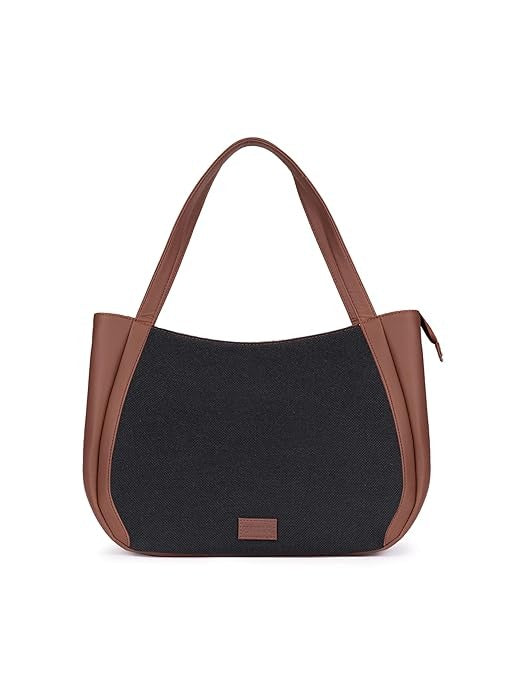 Zouk Jute Handcrafted Vegan Leather Women's Shoulder Luna Handbags
