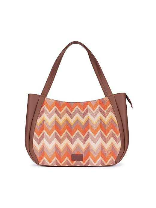 Zouk Jute Handcrafted Vegan Leather Women's Shoulder Luna Handbags