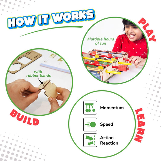 Smartivity DIY Foosball Table Toy for Kids 6-12 Years