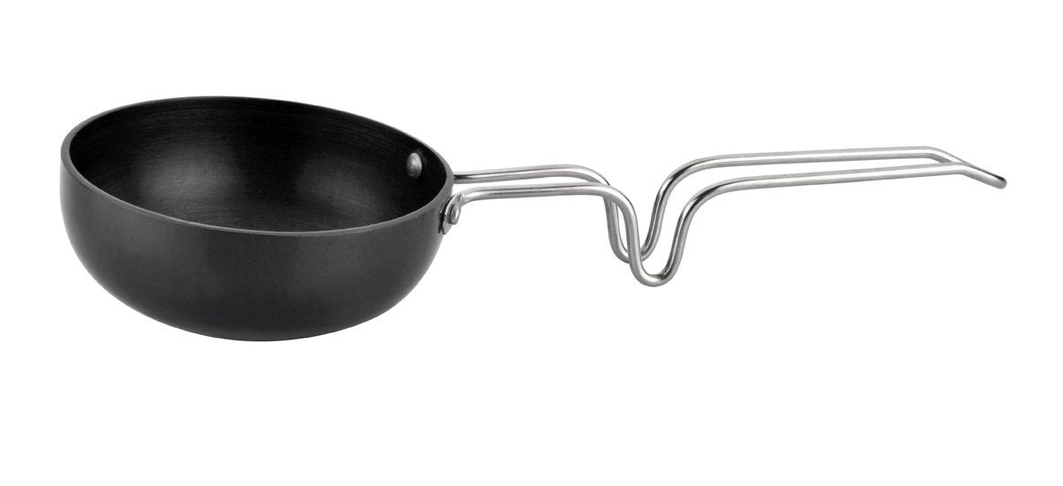 Tosaa Vagharia Hard Anodized Aluminium Tadka Pan 90mm Black