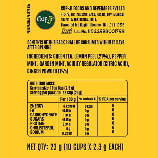 Cup-Ji Lemon Ginger Green Tea
