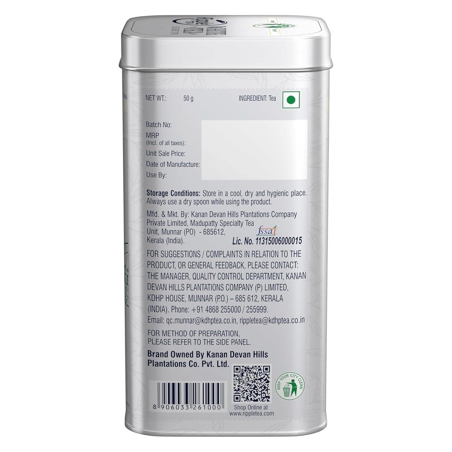 Ripple White Tea Silvertips - 50gm