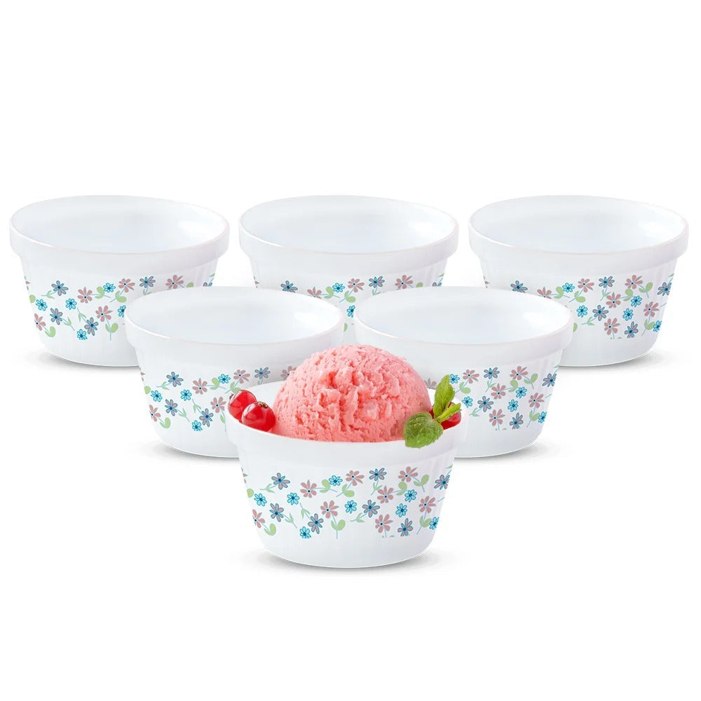 Borosil Larah Opalware Jubilee Ice Cream Bowl Set