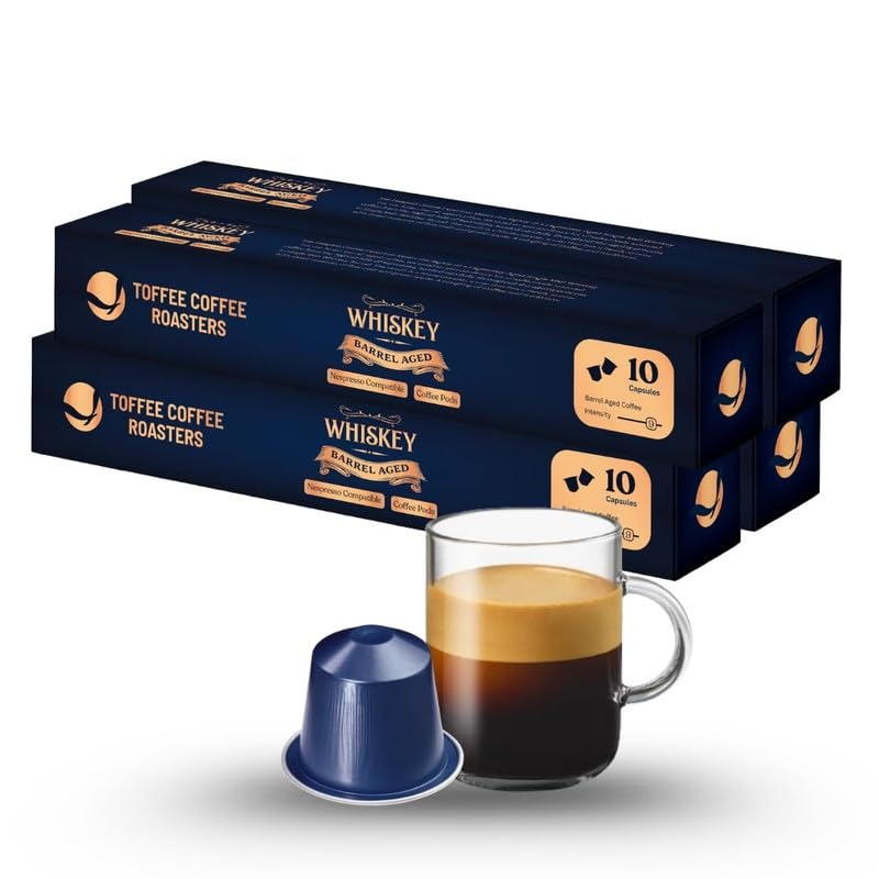 Toffee Coffee Roasters Whiskey Barrel Aged Coffee Pods