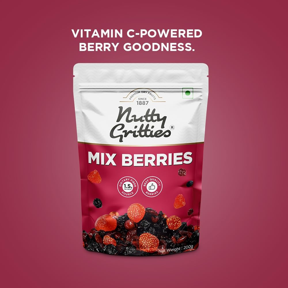 Nutty Gritties Premium Mix Berries - 200g