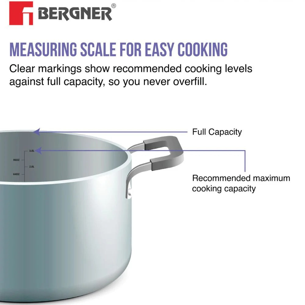 Bergner Tripro Tri-Ply 3 Pcs Cookware Set (BGIN-1396)