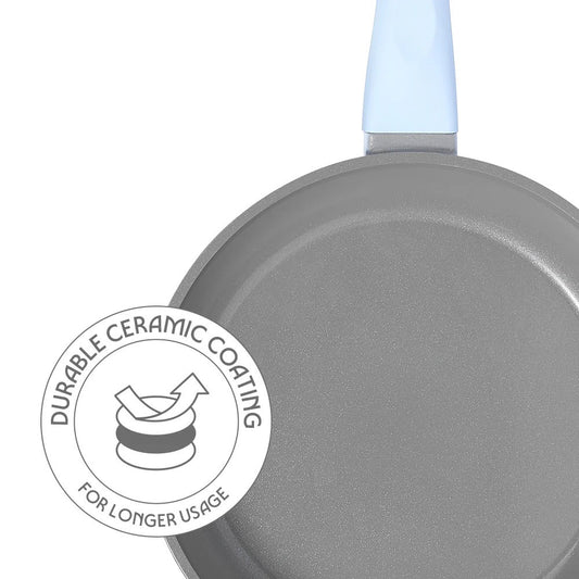Borosil Vajra Ceramic Fry Pan 22cm 1.1L