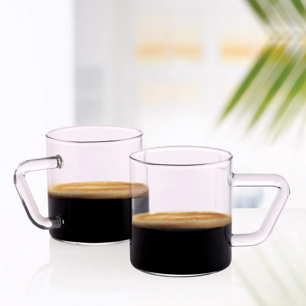 Borosil Vision Espresso Coffee Cup Set of 6 (120ml×6)
