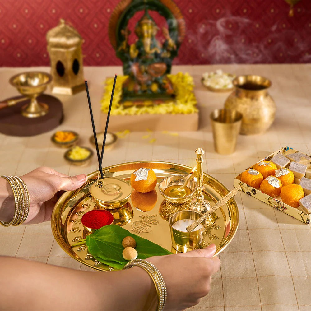 Borosil Puja Thali Prayer Set of 7