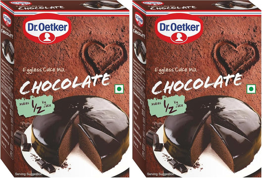 Dr. Oetker FunFoods Chocolate Cake Mix - Pack of 2 (250g Each Pack)