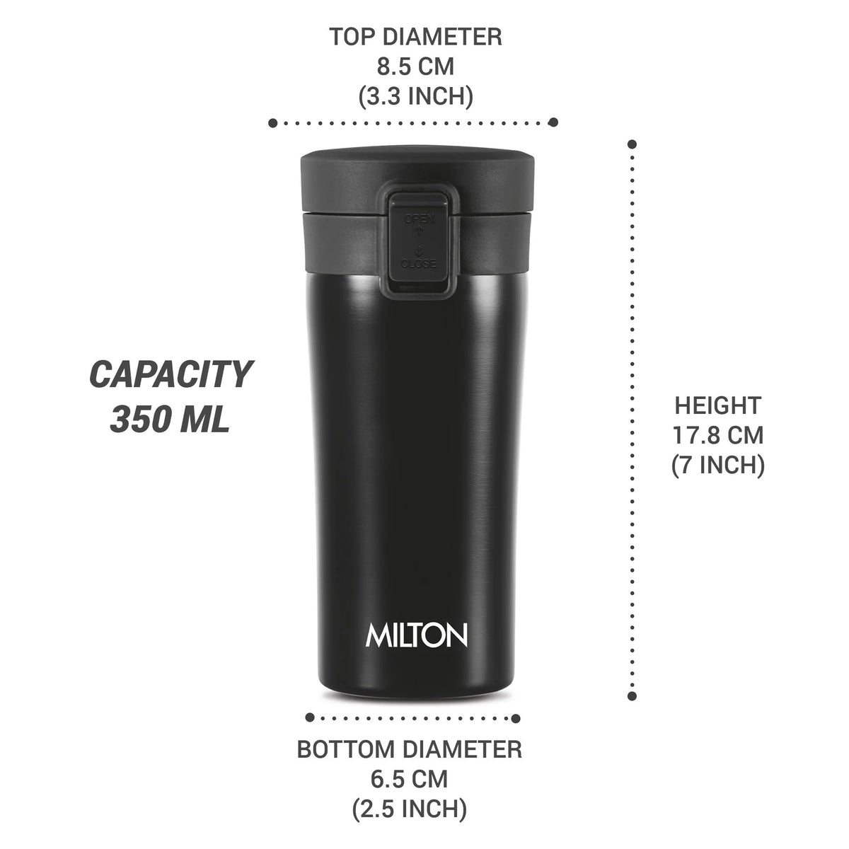 Milton Coffee Mug Thermosteel Double Wall