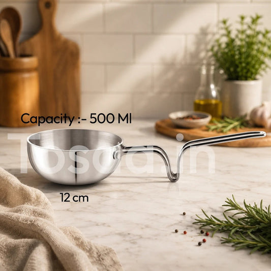 Tosaa Triply Tadka Pan 12cm 500ml
