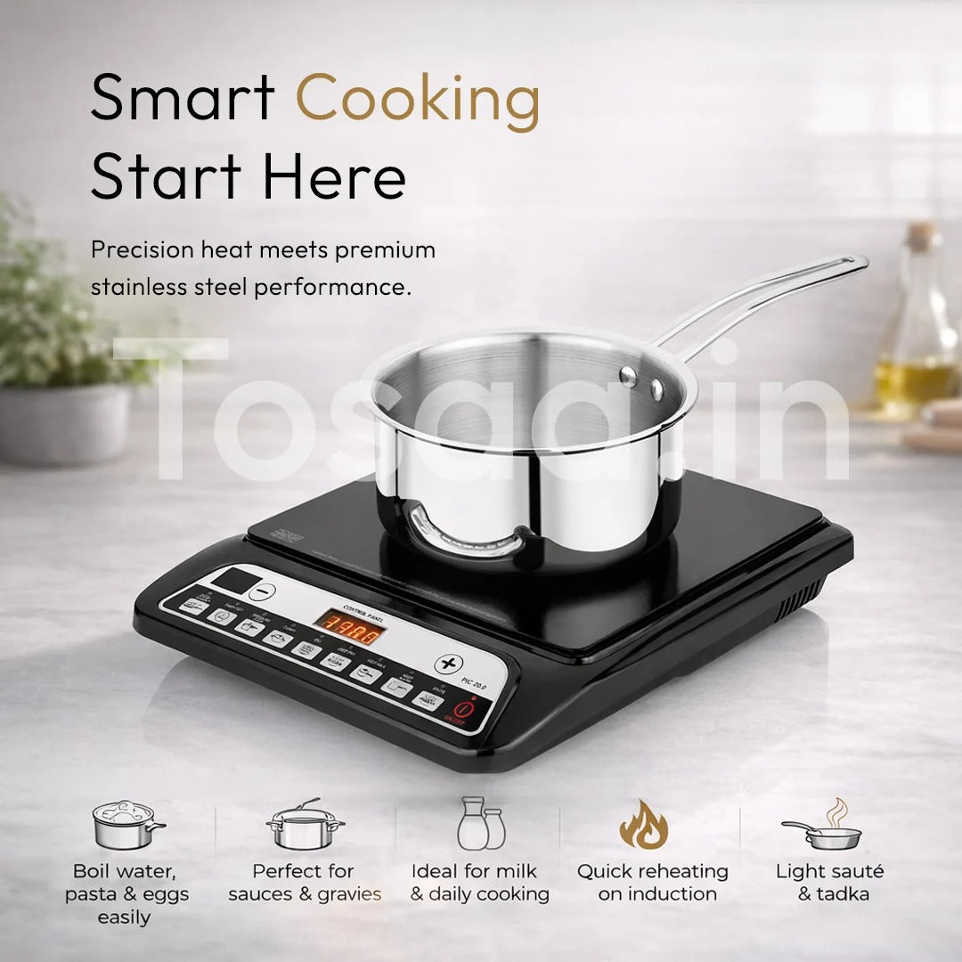 Tosaa SS Tri-Ply Sauce Pan without Lid 16cm