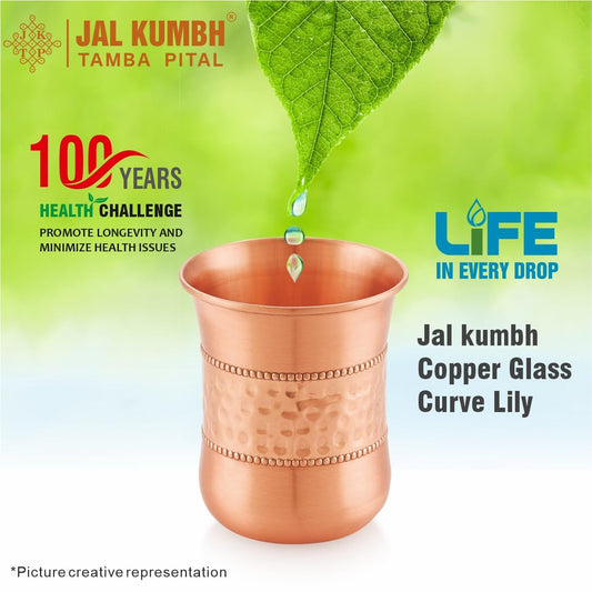 Tosaa Jalkumbh Lily Copper Glass