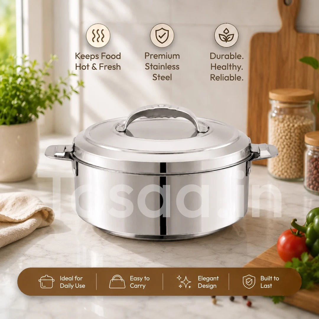 Tosaa Hot & Fresh Thermoware Casserole 19000ml Stainless Steel