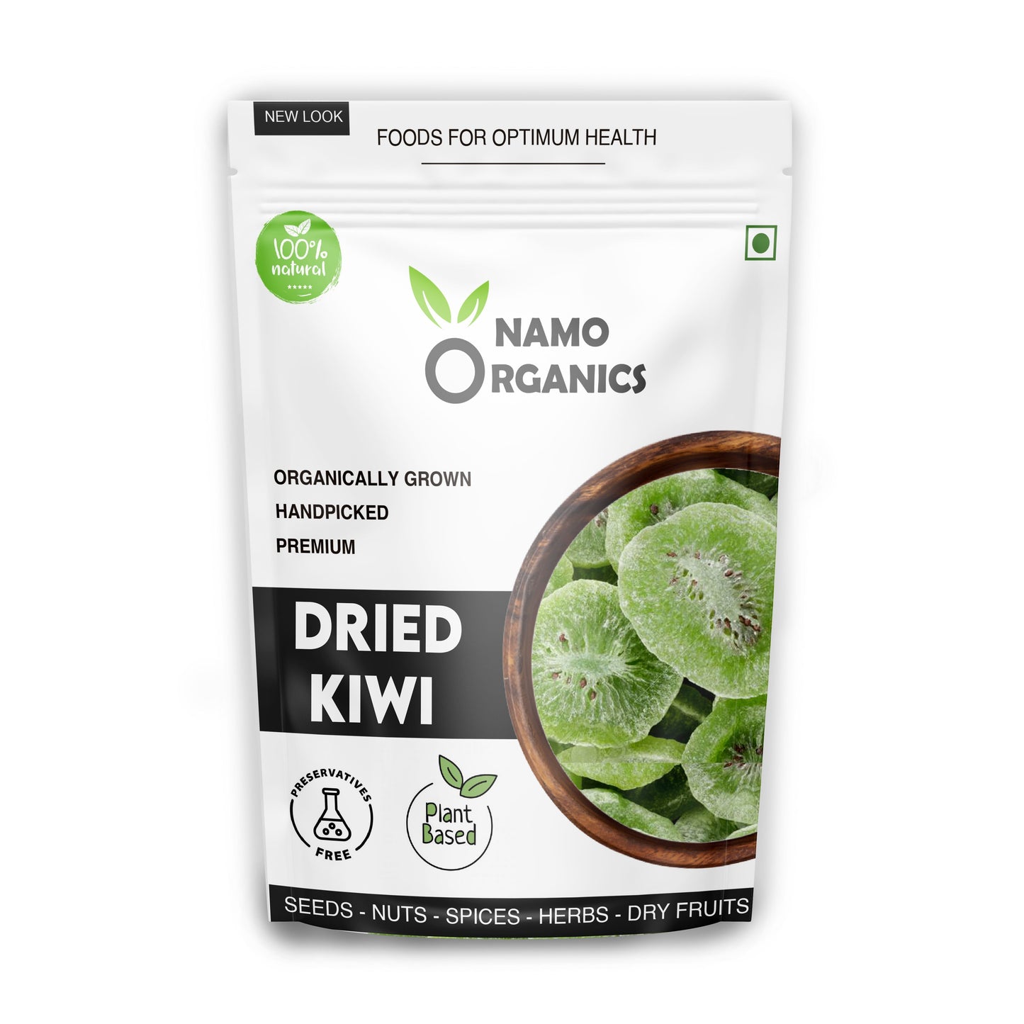 Namo Organics - Dried Kiwi - Gluten Free, Vegan & NON GMO ) Organic kiwi Dry Fruits