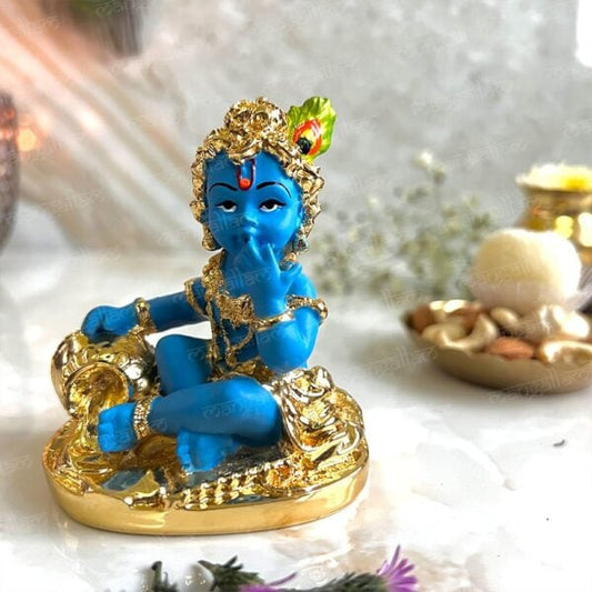 Svastika Laddu Gopal Krishna Eating Makhan Murti